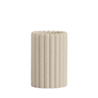 Pot brosses dents résine beige