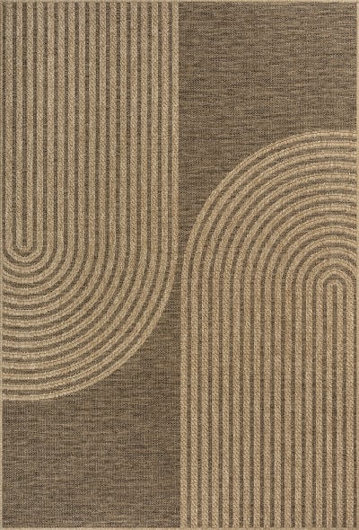 Tapis extérieur design jute optique intempéries, nature, 120 x 170 cm