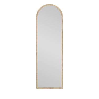 Miroir sur pieds en bois 50x160cm - bois clair