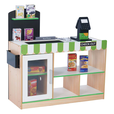 Caisse enregistreuse électronique enfant supermarché 79.4 cm, Vert