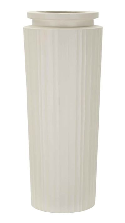 Vase en magnésium couleur crème cm ø 32x80