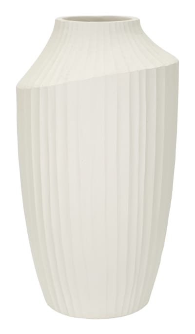 Vase en magnésium couleur crème ø 28,5x50,5 cm