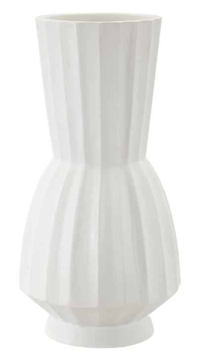Vase en magnésium, couleur blanc, ø 25x50 cm