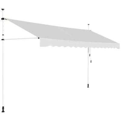 Store banne rétractable manuel hauteur réglable 2-3 mètres 2.5x1.2m