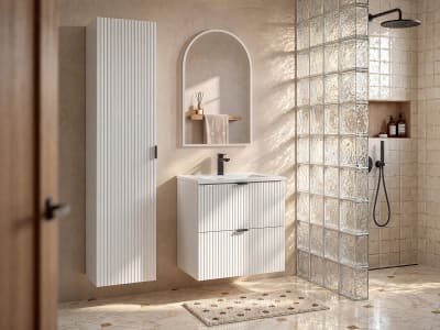 Ensemble salle de bain mdf blanc