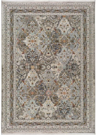 Tapis vintage oriental gris/beige 160x230 cm