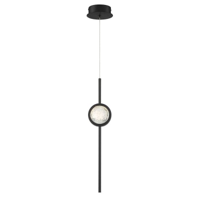 Suspension	Aluminium Anodisé, Acier, Verre Bullé Transparent Noir Mat
