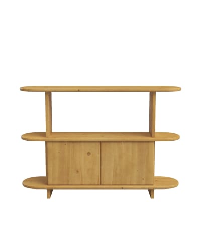 Buffet en sapin marron clair 120 cm