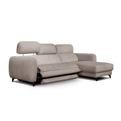 Canapé d'angle droit 3 pl, relax xl; beige