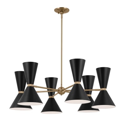 Lustre 12 Lumières Acier