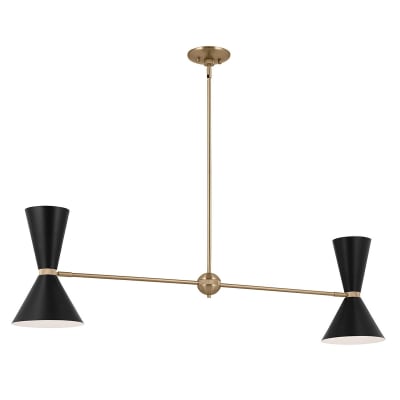 Lustre 4 Lumières acier