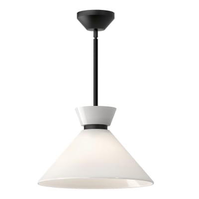 Suspension  1 Lumière	Acier, Globe en Verre Opalin