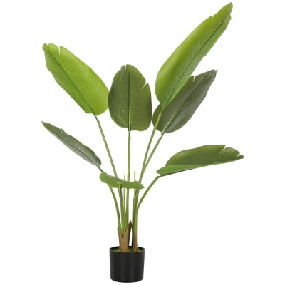 Plante artificielle intérieure terreau floqué vert