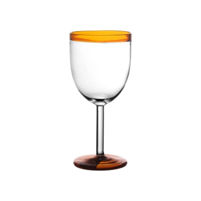 Verre à vin en verre ambre h17