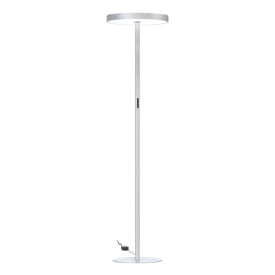 Lampadaire en aluminium argenté / chromé 198 cm