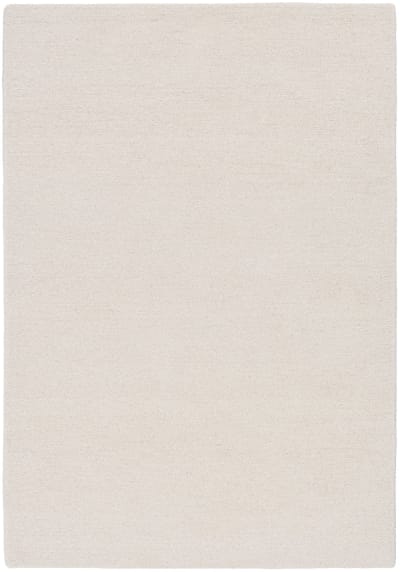 Tapis en laine tufté main de style berbère blanc 140x200 cm