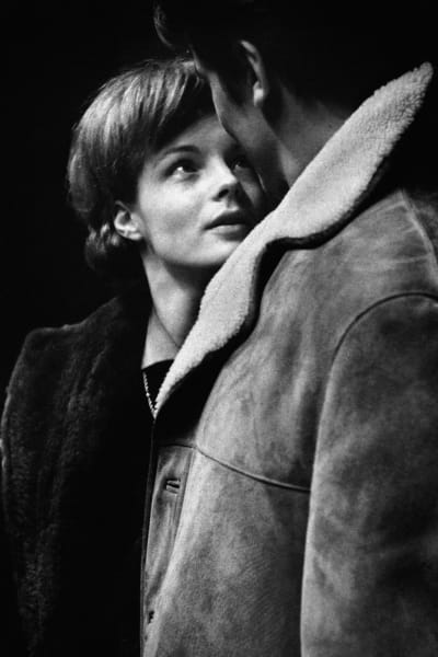Tableau romy schneider et alain delon imprimé sur toile 40x60 cm
