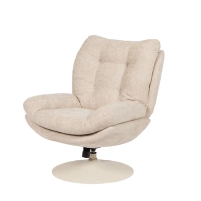 Fauteuil en tissu beige   beige