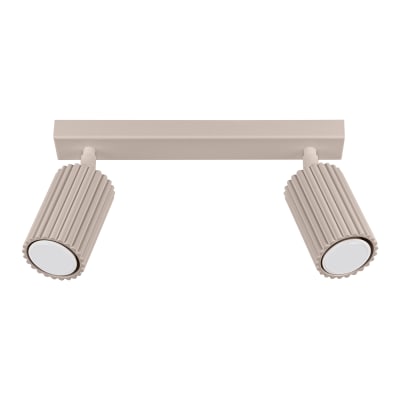 Plafonnier Aluminium Taupe GU10 2 Karbon