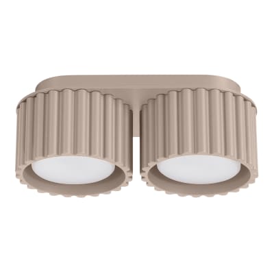 Plafonnier Aluminium Taupe Gx53 2 Aura