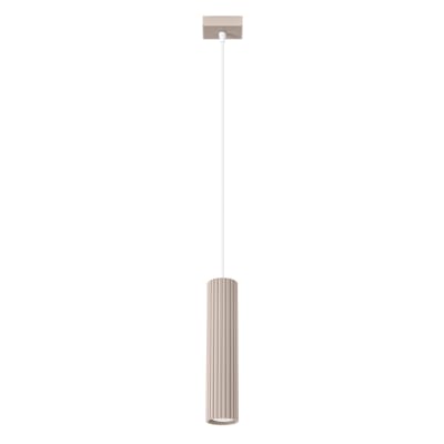 Suspension Aluminium Taupe GU10 1 Karbon