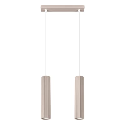 Suspension Aluminium Taupe GU10 2 Karbon