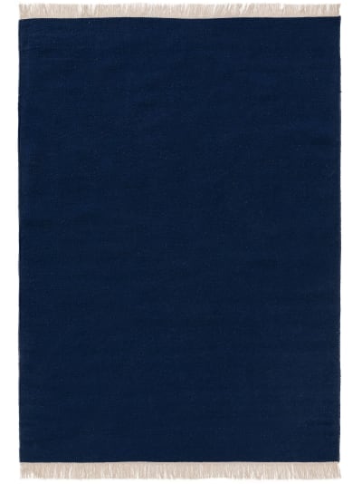 Tapis de laine bleu foncé 120x170