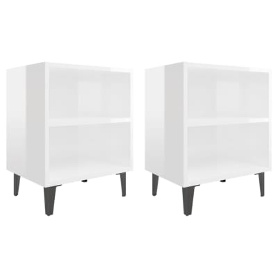 Tables de chevet  blanc  40 x 30 x 50 cm
