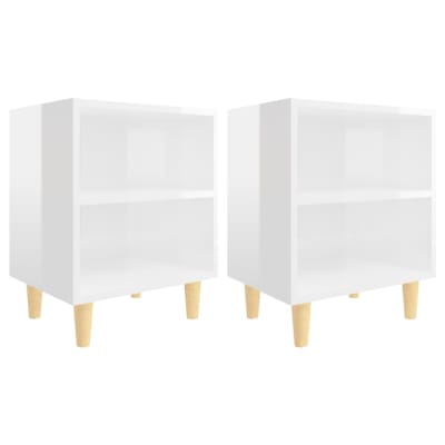 Tables de chevet  blanc  40 x 30 x 50 cm