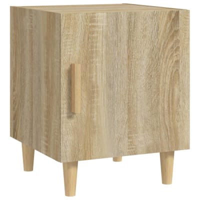 Table de chevet bois de sonoma ocre marron  40 x 40 x 50 cm