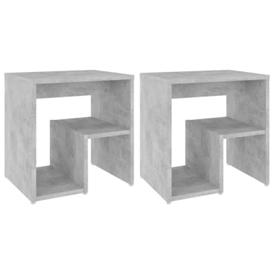 Tables de chevet bois transformé gris  40 x 30 x 40 cm