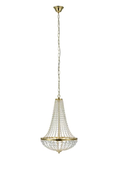 Lustre 1xE14 laiton brossé