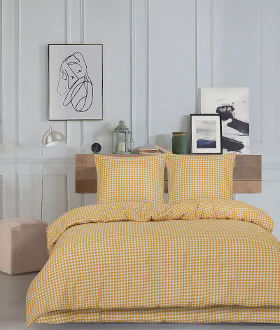 Parure de lit 2 personne 240x220 cm coton imprimé