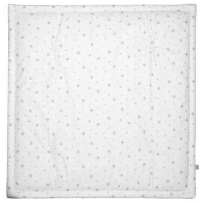 Tapis de parc tapis d'éveil bébé réversible en coton blanc 100x100 c
