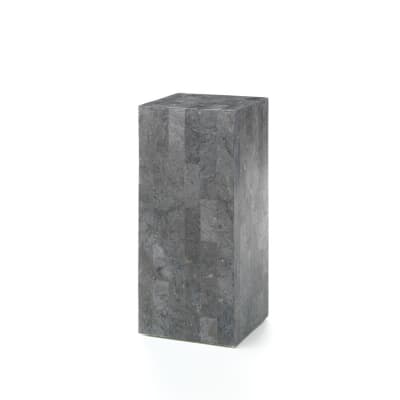 Table rectangulaire en pierre grise, 35x35 cm, hauteur 80 cm