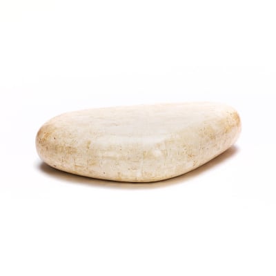 Table basse en pierre beige 123x74 cm 27h