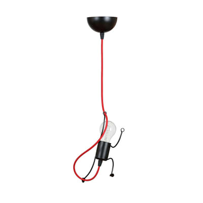 Suspension enfant originale noire à hauteur réglable
