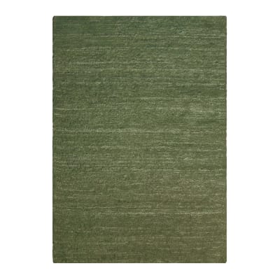 Tapis en coton recyclé tissé à la main vert 160 x 230 cm