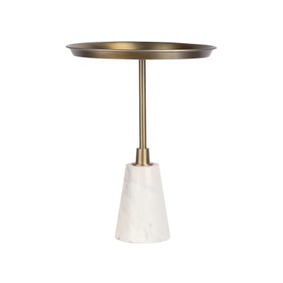 Table d'appoint ronde en marbre