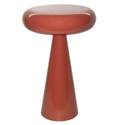 Table basse d'appoint en acier laqué red