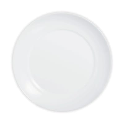 6 assiettes plates blanches 25 cm