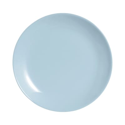 6 assiettes à dessert bleues 19cm