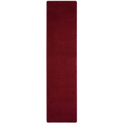Tapis couloir uni vin rouge 100x400 cm