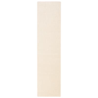 Tapis couloir uni crème 80x240 cm