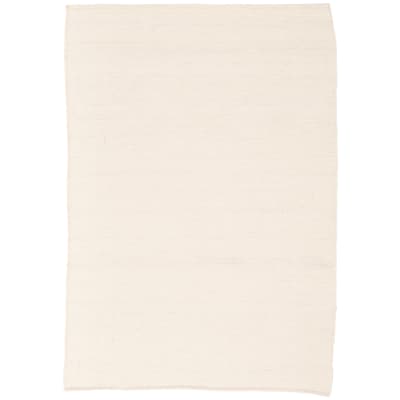 Tapis en laine naturel chiné laine blanche 60x90 cm