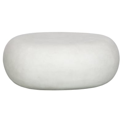 Table basse contemporaine aspect béton 65x49x31cm