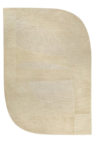 Tapis tufté à la main pure laine vierge inspiration nature 160x230