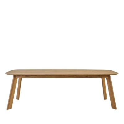 Table indoor/outdoor rectangulaire en teck l240 10 places