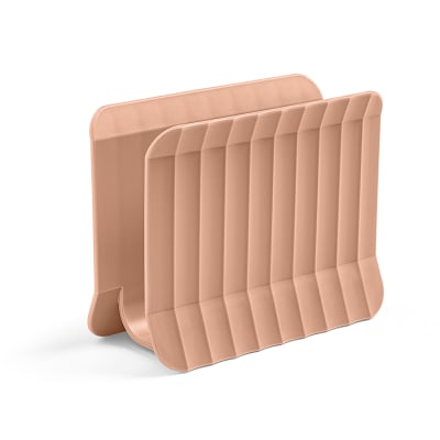 Porte-serviettes vertical en polypropylène rose mat