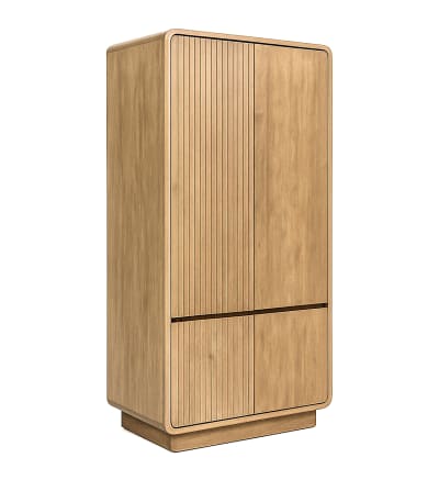 Armoire en teck beige H 190 cm